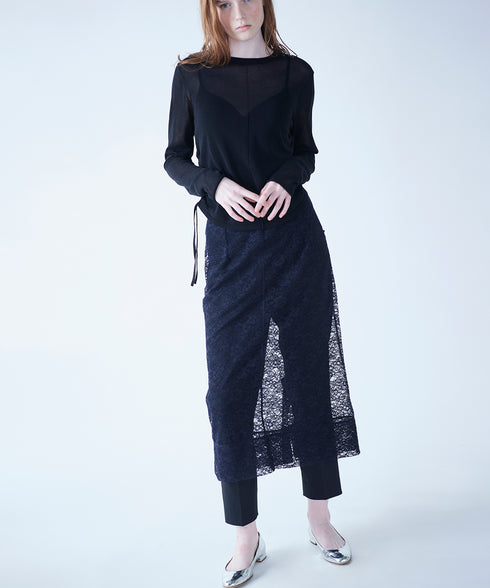 【GISELe4月号掲載】modern lace I-line skirt